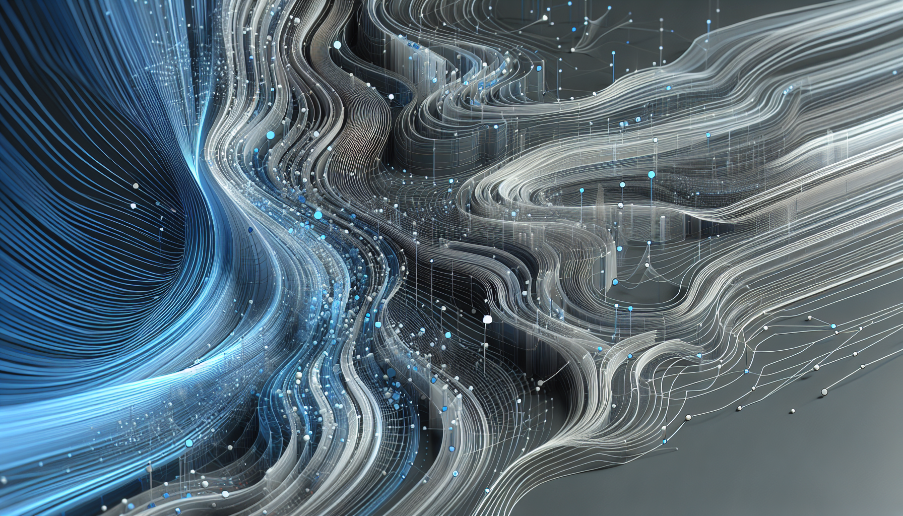 Abstract AI data visualization