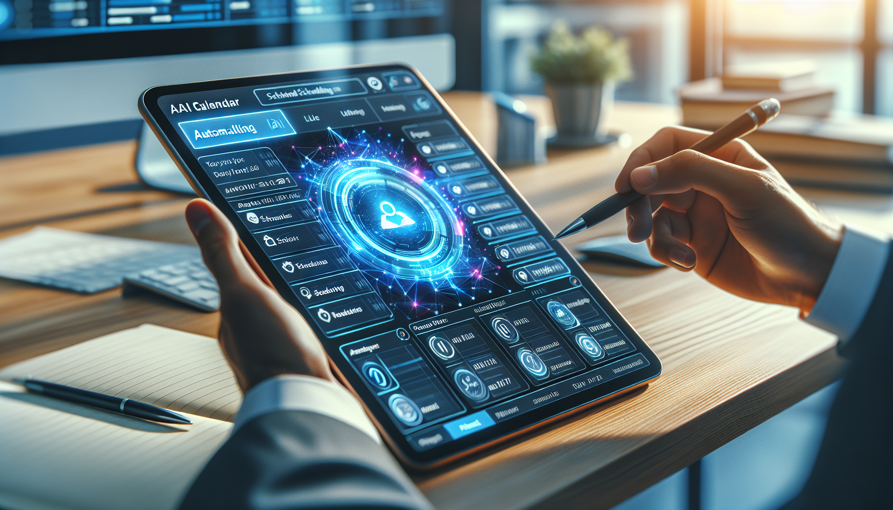 AI-powered calendar interface for realtors